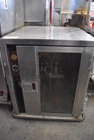 FWE Stainless Steel Commercial Single Door Undercounter Warming Holding Cabinet on Commercial Casters. 115 Volts, 1 Phase. 29.5x31x34. Tested and Working!