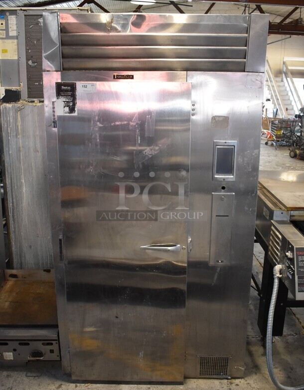 Traulsen TPCTH Stainless Steel Commercial Roll In Rack Blast Chiller w/ Metal Pan Rack on Commercial Casters. 115 Volts, 1 Phase. 48.5x35x91. Cannot Test - Unit Was Previously Hardwired - Image 1 of 6