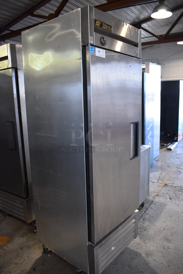 2013 True T-23F ENERGY STAR Stainless Steel Commercial Single Door Reach In Freezer w/ Poly Coated Racks on Commercial Casters. 115 Volts, 1 Phase. 27x30x83. Tested and Working! - Image 3 of 6