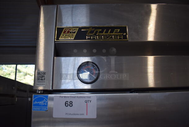 2013 True T-23F ENERGY STAR Stainless Steel Commercial Single Door Reach In Freezer w/ Poly Coated Racks on Commercial Casters. 115 Volts, 1 Phase. 27x30x83. Tested and Working! - Image 4 of 6
