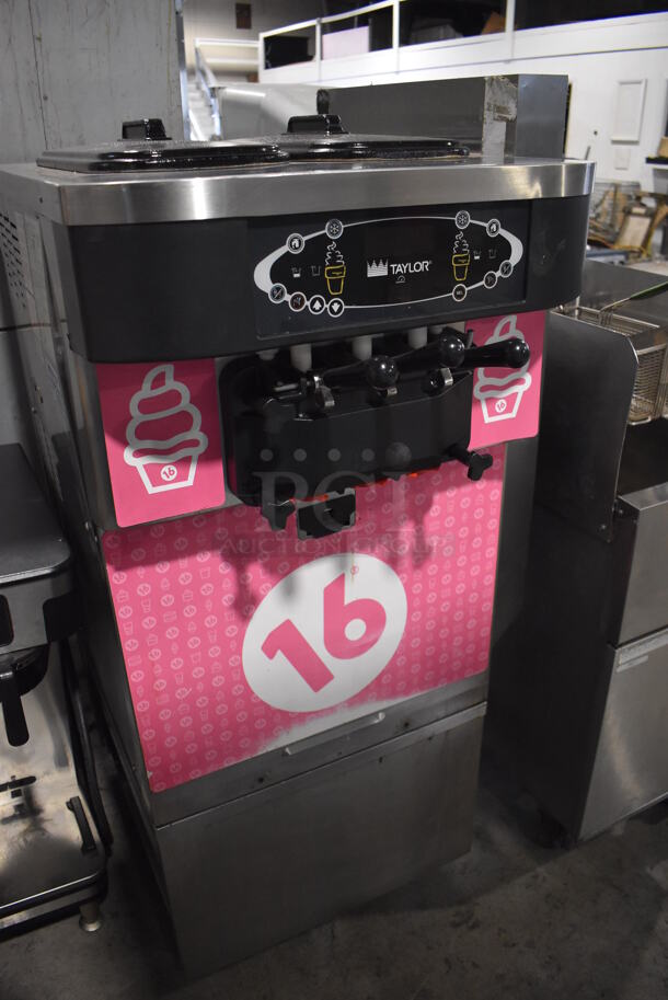2012 Taylor C723-33 Stainless Steel Commercial Floor Style Air Cooled 2 Flavor w/ Twist Soft Serve Ice Cream Machine. 208-230 Volts, 3 Phase. 27x34x58 - Image 4 of 8