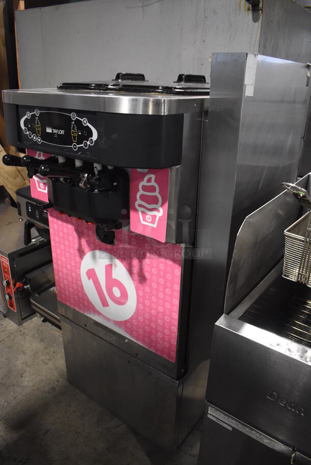 2012 Taylor C723-33 Stainless Steel Commercial Floor Style Air Cooled 2 Flavor w/ Twist Soft Serve Ice Cream Machine. 208-230 Volts, 3 Phase. 27x34x58 - Image 5 of 8