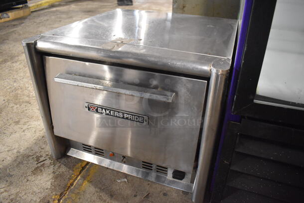 Bakers Pride MOS2E Stainless Steel Commercial Countertop Electric Powered Single Deck Pizza Oven. 208-240 Volts. 23x24x17 - Image 3 of 6