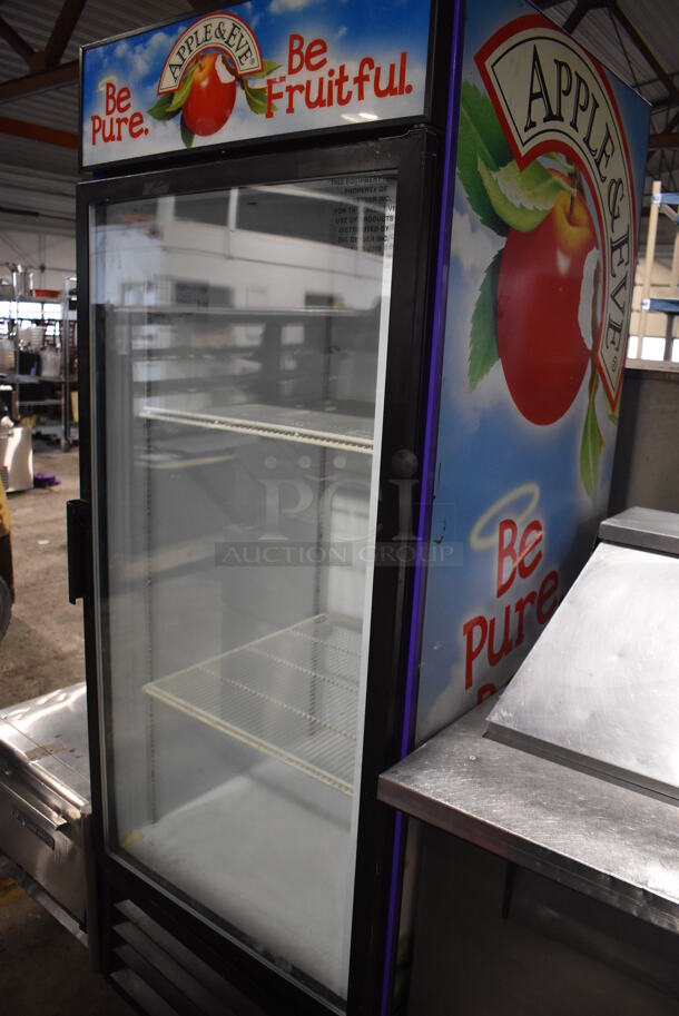 Beverage Air MT27 Metal Commercial Single Door Reach In Cooler Merchandiser w/ Poly Coated Racks. 115 Volts, 1 Phase. 30x32x79. Tested and Powers On But Does Not Get Cold - Image 2 of 5