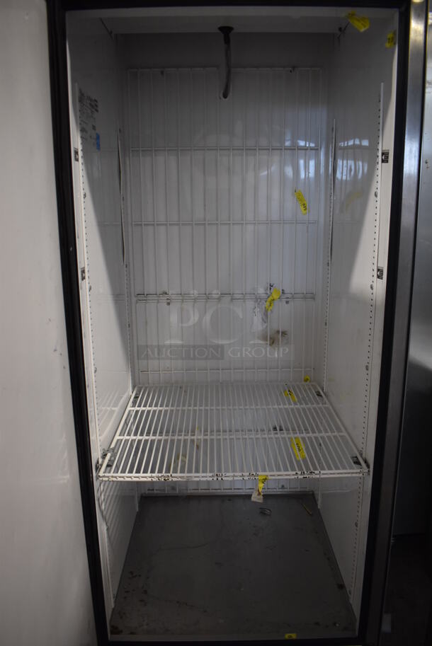 2013 True T-23F ENERGY STAR Stainless Steel Commercial Single Door Reach In Freezer w/ Poly Coated Racks on Commercial Casters. 115 Volts, 1 Phase. 27x30x84. Tested and Working! - Image 7 of 7