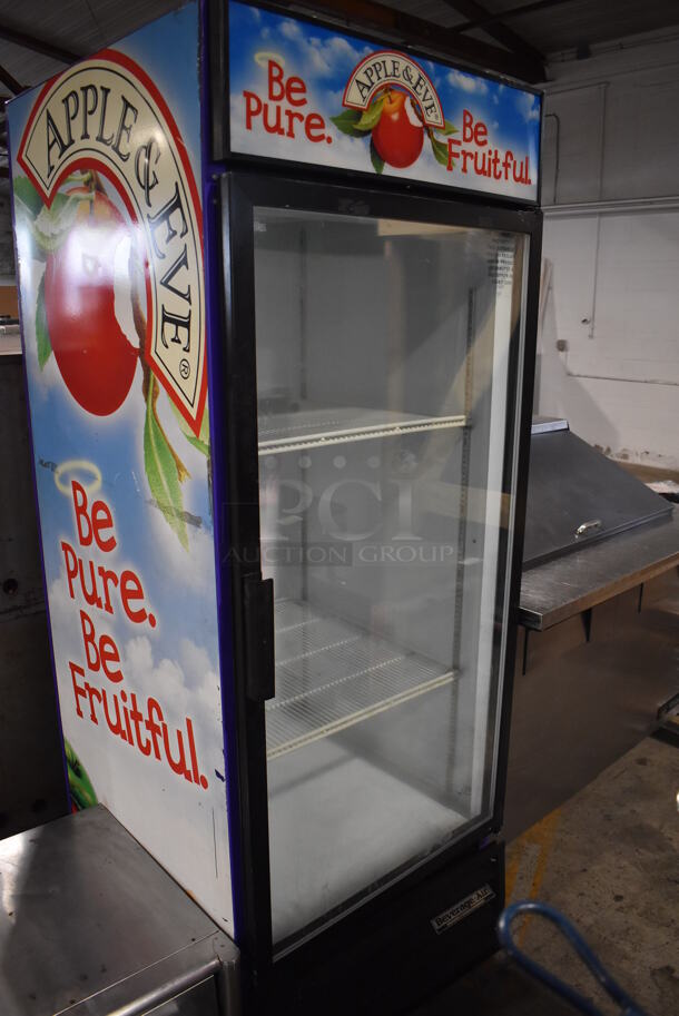 Beverage Air MT27 Metal Commercial Single Door Reach In Cooler Merchandiser w/ Poly Coated Racks. 115 Volts, 1 Phase. 30x32x79. Tested and Powers On But Does Not Get Cold - Image 5 of 5