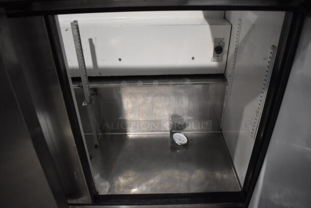 True Stainless Steel Commercial Sandwich Salad Prep Table Bain Marie Mega Top on Commercial Casters. 115 Volts, 1 Phase. 49x34x47. Tested and Working! - Image 6 of 7