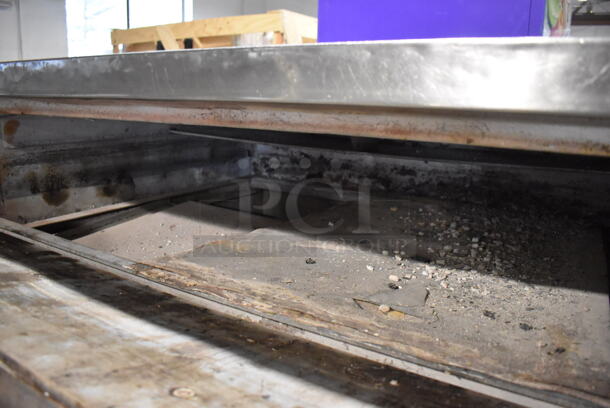 2 Bakers Pride Stainless Steel Commercial Gas Powered Single Deck Pizza Ovens on Metal Legs. Comes w/ Cooking Stones! 57x43x59. 2 Times Your Bid! - Image 3 of 11