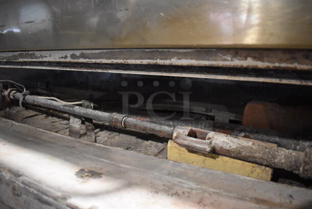 2 Bakers Pride Stainless Steel Commercial Gas Powered Single Deck Pizza Ovens on Metal Legs. Comes w/ Cooking Stones! 57x43x59. 2 Times Your Bid! - Image 4 of 11