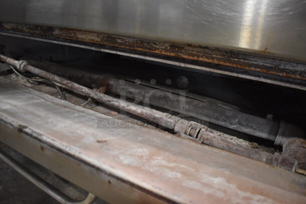 2 Bakers Pride Stainless Steel Commercial Gas Powered Single Deck Pizza Ovens on Metal Legs. Comes w/ Cooking Stones! 57x43x59. 2 Times Your Bid! - Image 6 of 11