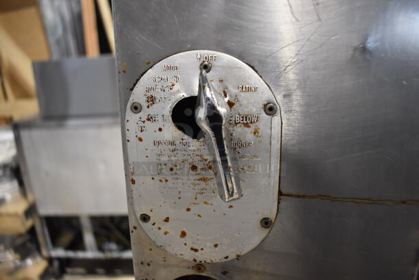 2 Bakers Pride Stainless Steel Commercial Gas Powered Single Deck Pizza Ovens on Metal Legs. Comes w/ Cooking Stones! 57x43x59. 2 Times Your Bid! - Image 8 of 11