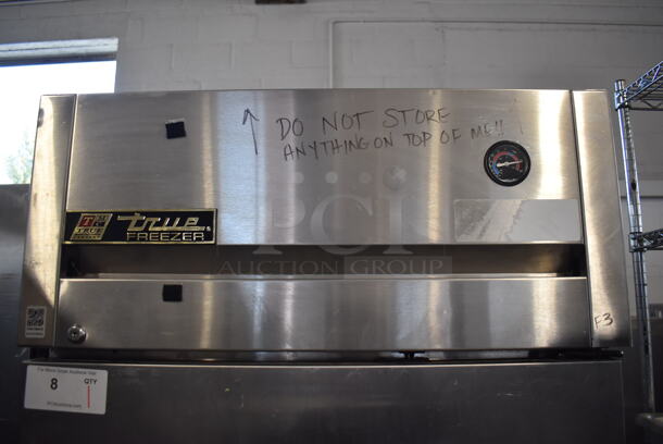 2010 True TG1F-1S Stainless Steel Commercial Single Door Reach In Freezer w/ Poly Coated Racks on Commercial Casters. 115 Volts, 1 Phase. 28x35x83. Tested and Working! - Image 5 of 7