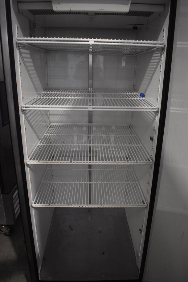 2010 True TG1F-1S Stainless Steel Commercial Single Door Reach In Freezer w/ Poly Coated Racks on Commercial Casters. 115 Volts, 1 Phase. 28x35x83. Tested and Working! - Image 6 of 7
