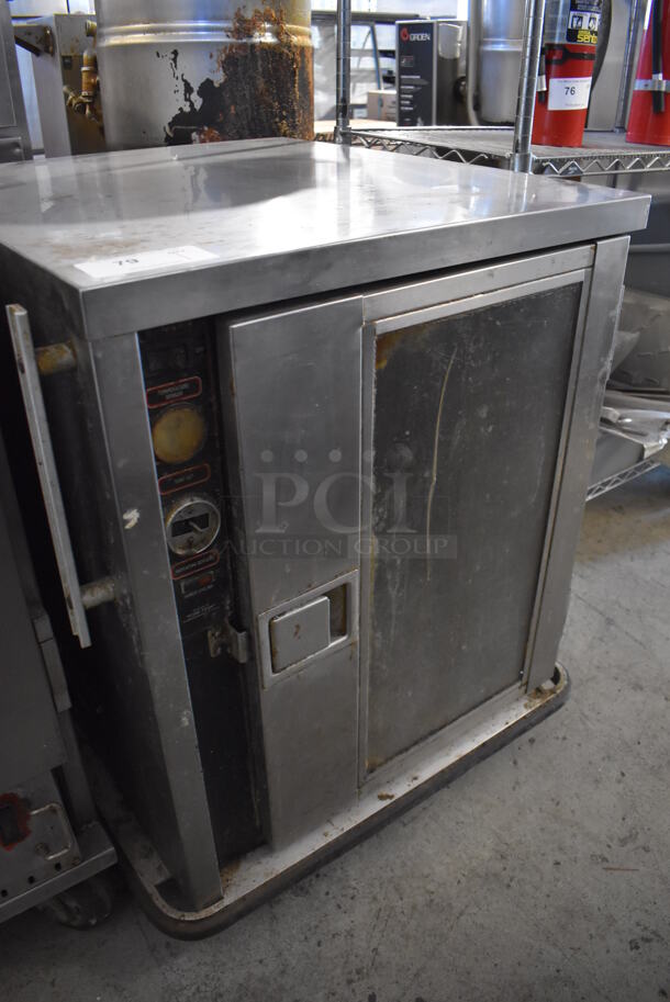FWE Stainless Steel Commercial Single Door Undercounter Warming Holding Cabinet on Commercial Casters. 115 Volts, 1 Phase. 29.5x31x34. Tested and Working! - Image 3 of 6