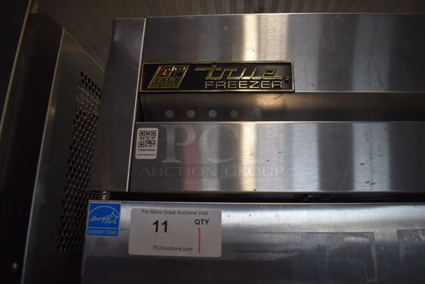 2013 True T-49F ENERGY STAR Stainless Steel Commercial 2 Door Reach In Freezer w/ Poly Coated Racks on Commercial Casters. 115 Volts, 1 Phase. 54x30x83. Tested and Working! - Image 3 of 6