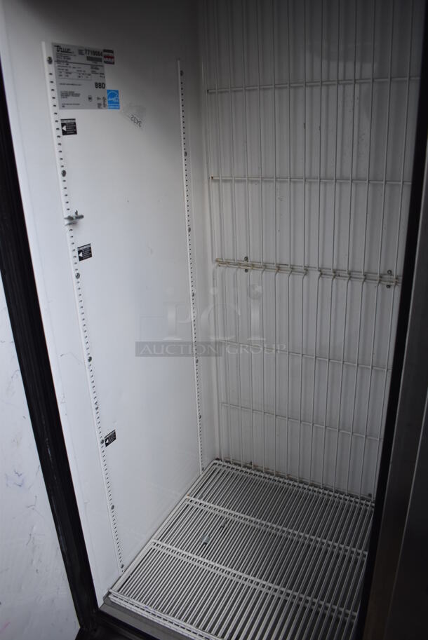 2013 True T-49F ENERGY STAR Stainless Steel Commercial 2 Door Reach In Freezer w/ Poly Coated Racks. Comes w/ Commercial Casters. 115 Volts, 1 Phase. 54x30x78. Tested and Working! - Image 5 of 8