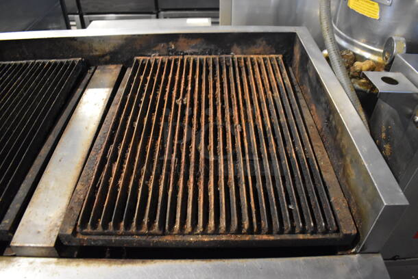 Stainless Steel Commercial Natural Gas Powered Charbroiler Grill on Commercial Casters. 48x32x40 - Image 3 of 7