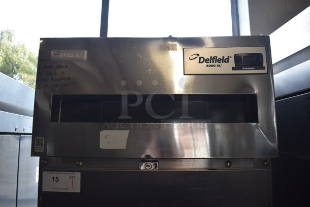 2010 Delfield 6125XL-S-STAR1 ENERGY STAR Stainless Steel Commercial Single Door Reach In Freezer w/ Metal Racks on Commercial Casters. 115 Volts, 1 Phase. 25.5x33.5x79.5. Tested and Working! - Image 5 of 9