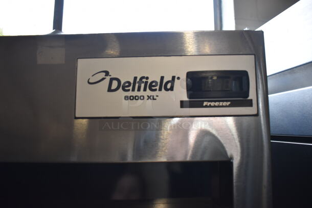 2010 Delfield 6125XL-S-STAR1 ENERGY STAR Stainless Steel Commercial Single Door Reach In Freezer w/ Metal Racks on Commercial Casters. 115 Volts, 1 Phase. 25.5x33.5x79.5. Tested and Working! - Image 6 of 9
