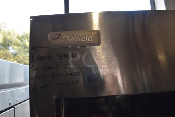 2010 Delfield 6125XL-S-STAR1 ENERGY STAR Stainless Steel Commercial Single Door Reach In Freezer w/ Metal Racks on Commercial Casters. 115 Volts, 1 Phase. 25.5x33.5x79.5. Tested and Working! - Image 7 of 9