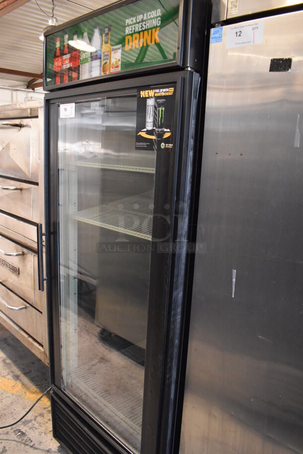 2013 True GEM-26 ENERGY STAR Metal Commercial Single Door Reach In Cooler Merchandiser w/ Poly Coated Racks. 115 Volts, 1 Phase. 30x30x79. Tested and Working! - Image 2 of 6