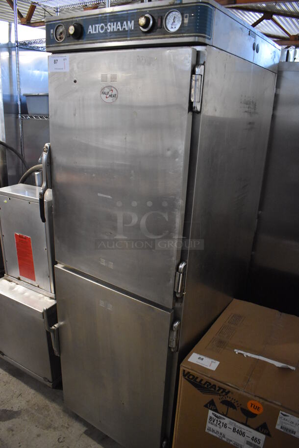Alto Shaam Halo Heat Stainless Steel Commercial 2 Half Size Door Reach In Pass Through Heated Holding Cabinet. 250 Volts, 1 Phase. 24x34x71.5 - Image 2 of 9