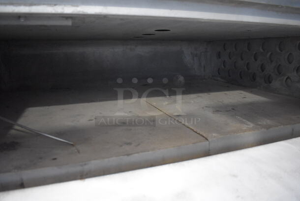 2 Bakers Pride D125 Stainless Steel Commercial Natural Gas Powered Single Deck Pizza Oven w/ Cooking Stones on Metal Legs. 125,000 BTU. 65.5x43x70. 2 Times Your Bid! - Image 6 of 12