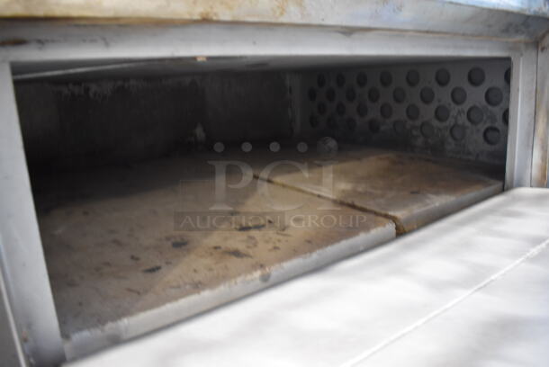 2 Bakers Pride D125 Stainless Steel Commercial Natural Gas Powered Single Deck Pizza Oven w/ Cooking Stones on Metal Legs. 125,000 BTU. 65.5x43x70. 2 Times Your Bid! - Image 8 of 12