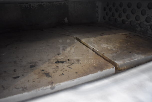 2 Bakers Pride D125 Stainless Steel Commercial Natural Gas Powered Single Deck Pizza Oven w/ Cooking Stones on Metal Legs. 125,000 BTU. 65.5x43x70. 2 Times Your Bid! - Image 9 of 12