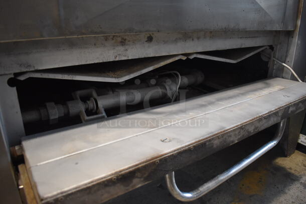 2 Bakers Pride D125 Stainless Steel Commercial Natural Gas Powered Single Deck Pizza Oven w/ Cooking Stones on Metal Legs. 125,000 BTU. 65.5x43x70. 2 Times Your Bid! - Image 10 of 12