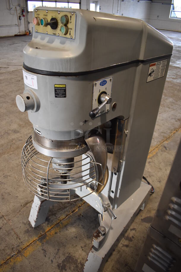 Globe SP62P Metal Commercial Floor Style 60 Quart Planetary Dough Mixer w/ Bowl Guard. 208 Volts, 3 Phase. 30x40x60 - Image 2 of 9