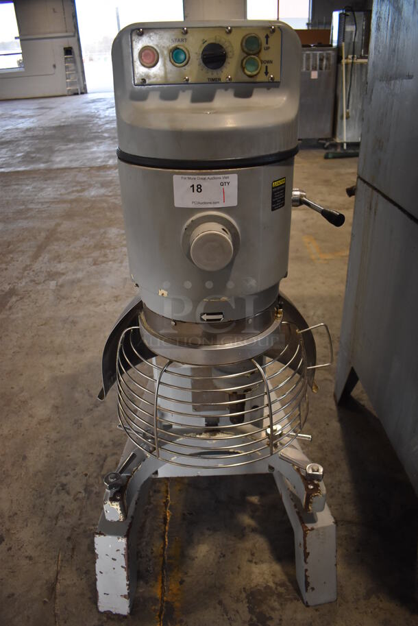 Globe SP62P Metal Commercial Floor Style 60 Quart Planetary Dough Mixer w/ Bowl Guard. 208 Volts, 3 Phase. 30x40x60 - Image 3 of 9