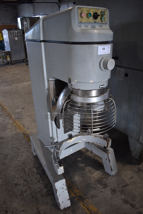 Globe SP62P Metal Commercial Floor Style 60 Quart Planetary Dough Mixer w/ Bowl Guard. 208 Volts, 3 Phase. 30x40x60 - Image 9 of 9