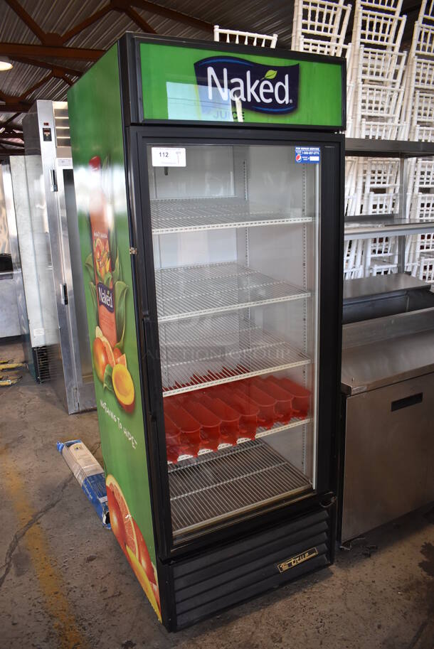 True GDM-26 Metal Commercial Single Door Reach In Cooler Merchandiser w/ Poly Coated Racks. 115 Volts, 1 Phase. 30x30x78.5. Tested and Does Not Power On - Image 3 of 6
