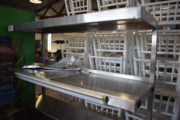 Randell 8148NM Stainless Steel Commercial Pizza Prep Table w/ 2 Over Shelves on Commercial Casters. 115 Volts, 1 Phase. 48x34x72. Tested and Powers On But Does Not Get Cold - Image 4 of 7