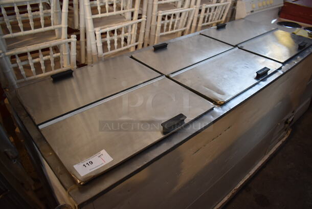 Hodell HFF-72 Stainless Steel Commercial Chest Freezer on Commercial Casters. 115 Volts, 1 Phase. 74x27x41. Tested and Working! - Image 2 of 6