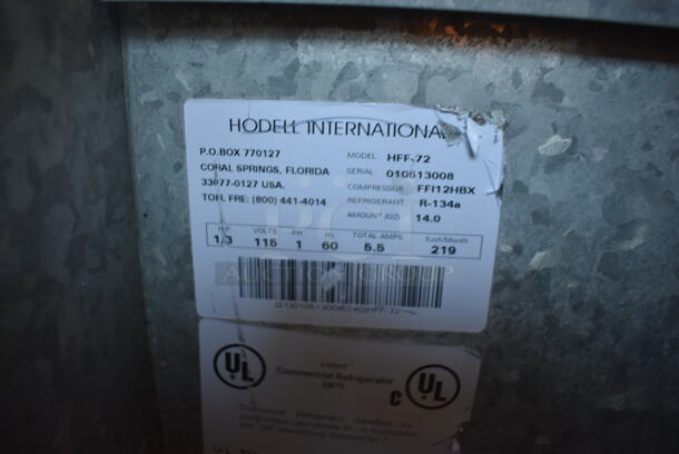 Hodell HFF-72 Stainless Steel Commercial Chest Freezer on Commercial Casters. 115 Volts, 1 Phase. 74x27x41. Tested and Working! - Image 4 of 6