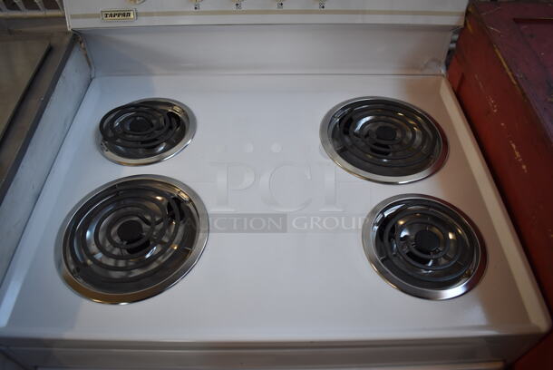 Tappan Metal Electric Powered 4 Burner Range w/ Oven. 30x28x45 - Image 4 of 8