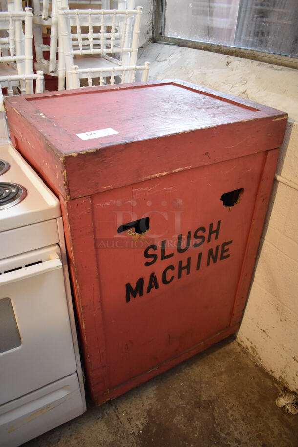 Omega OFS30 Stainless Steel Commercial Countertop 3 Hopper Slushie Machine in Wooden Box. 110 Volts, 1 Phase.  23x19x30.5. Tested and Does Not Power On - Image 2 of 9