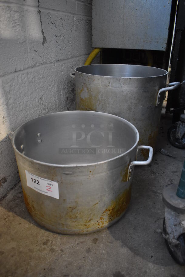 2 Metal Stock Pots. 17.5x14.5x9.5, 15.5x18x14.5. 2 Times Your Bid! - Image 2 of 3