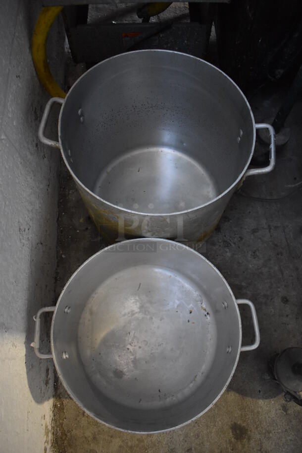 2 Metal Stock Pots. 17.5x14.5x9.5, 15.5x18x14.5. 2 Times Your Bid! - Image 3 of 3