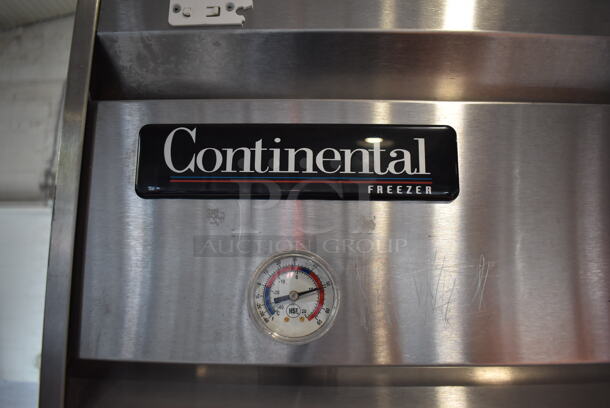 Continental 2FE Stainless Steel Commercial 2 Door Reach In Freezer on Commercial Casters. 115 Volts, 1 Phase. 54x36x82. Tested and Working! - Image 4 of 7