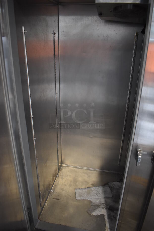 Continental 2FE Stainless Steel Commercial 2 Door Reach In Freezer on Commercial Casters. 115 Volts, 1 Phase. 54x36x82. Tested and Working! - Image 5 of 7