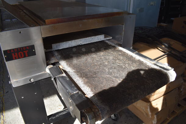 CTX HB4 Stainless Steel Commercial Floor Style Electric Powered Hearth Bake Conveyor Oven on Commercial Casters. Comes w/ Manual. 208 Volts, 3 Phase. 92x38x49 - Image 4 of 8