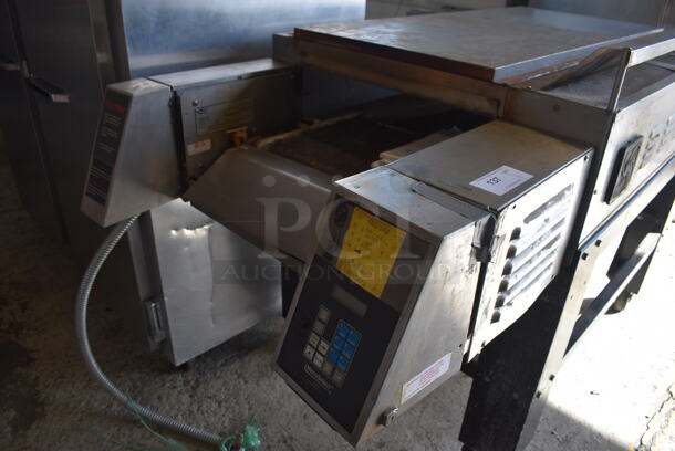 CTX HB4 Stainless Steel Commercial Floor Style Electric Powered Hearth Bake Conveyor Oven on Commercial Casters. Comes w/ Manual. 208 Volts, 3 Phase. 92x38x49 - Image 6 of 8