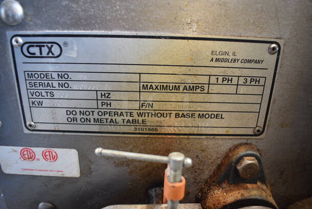 CTX HB4 Stainless Steel Commercial Floor Style Electric Powered Hearth Bake Conveyor Oven on Commercial Casters. Comes w/ Manual. 208 Volts, 3 Phase. 92x38x49 - Image 8 of 8