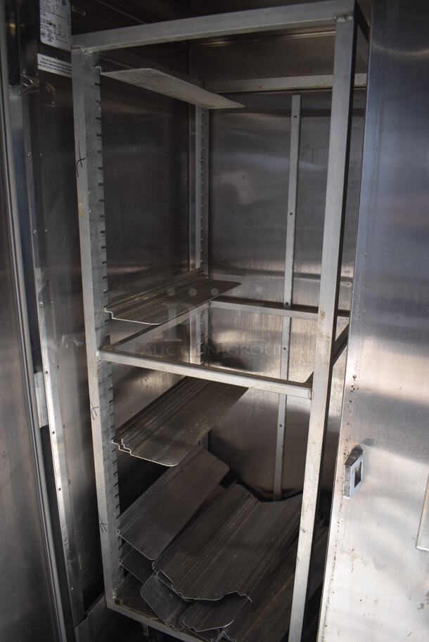 Traulsen TPCTH Stainless Steel Commercial Roll In Rack Blast Chiller w/ Metal Pan Rack on Commercial Casters. 115 Volts, 1 Phase. 48.5x35x91. Cannot Test - Unit Was Previously Hardwired - Image 4 of 6