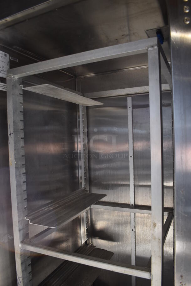 Traulsen TPCTH Stainless Steel Commercial Roll In Rack Blast Chiller w/ Metal Pan Rack on Commercial Casters. 115 Volts, 1 Phase. 48.5x35x91. Cannot Test - Unit Was Previously Hardwired - Image 6 of 6