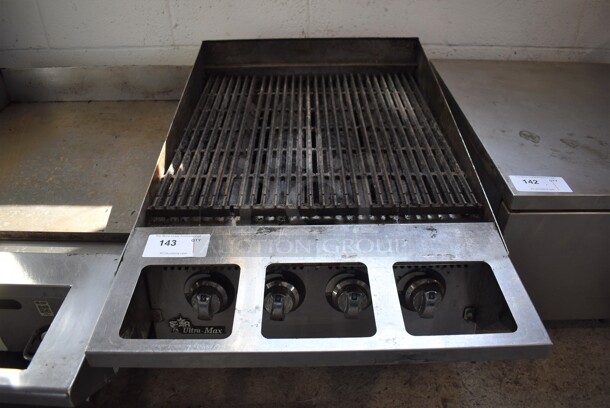 Star Ultra Max Stainless Steel Commercial Countertop Natural Gas Powered Charbroiler Grill. 24x38x18 - Image 1 of 6