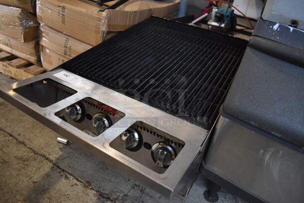 Star 8124RRBB Stainless Steel Commercial Countertop Natural Gas Powered Charbroiler Grill. 24x39x18 - Image 2 of 6